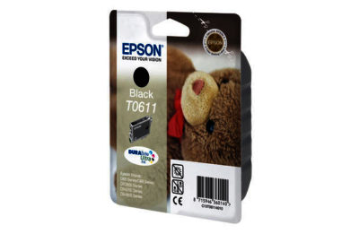 Epson T0611 Teddy Ink Cartridge - Black.